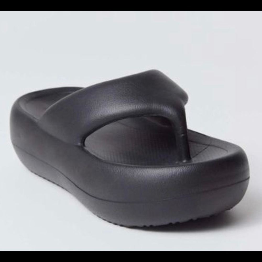 Women's Black Platform Sandals